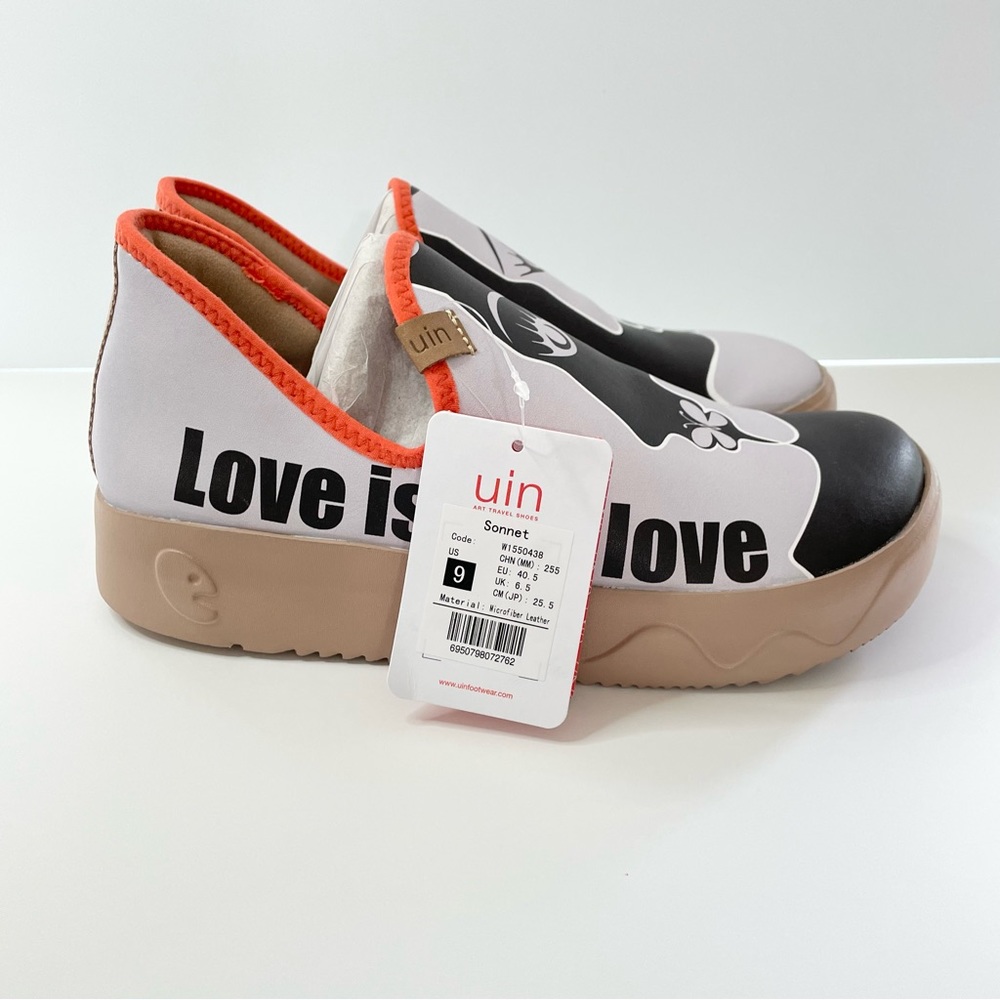 Size 9 NWT UIN Sonnet Fuerteventura I Women Slip On Thickened Midsole - Picture 3 of 8